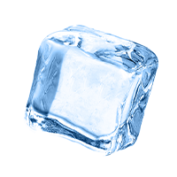 floating ice cube