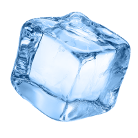 floating ice cube