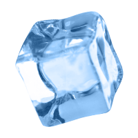 floating ice cube